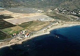 Imagen aérea de la playa de El Mojón.