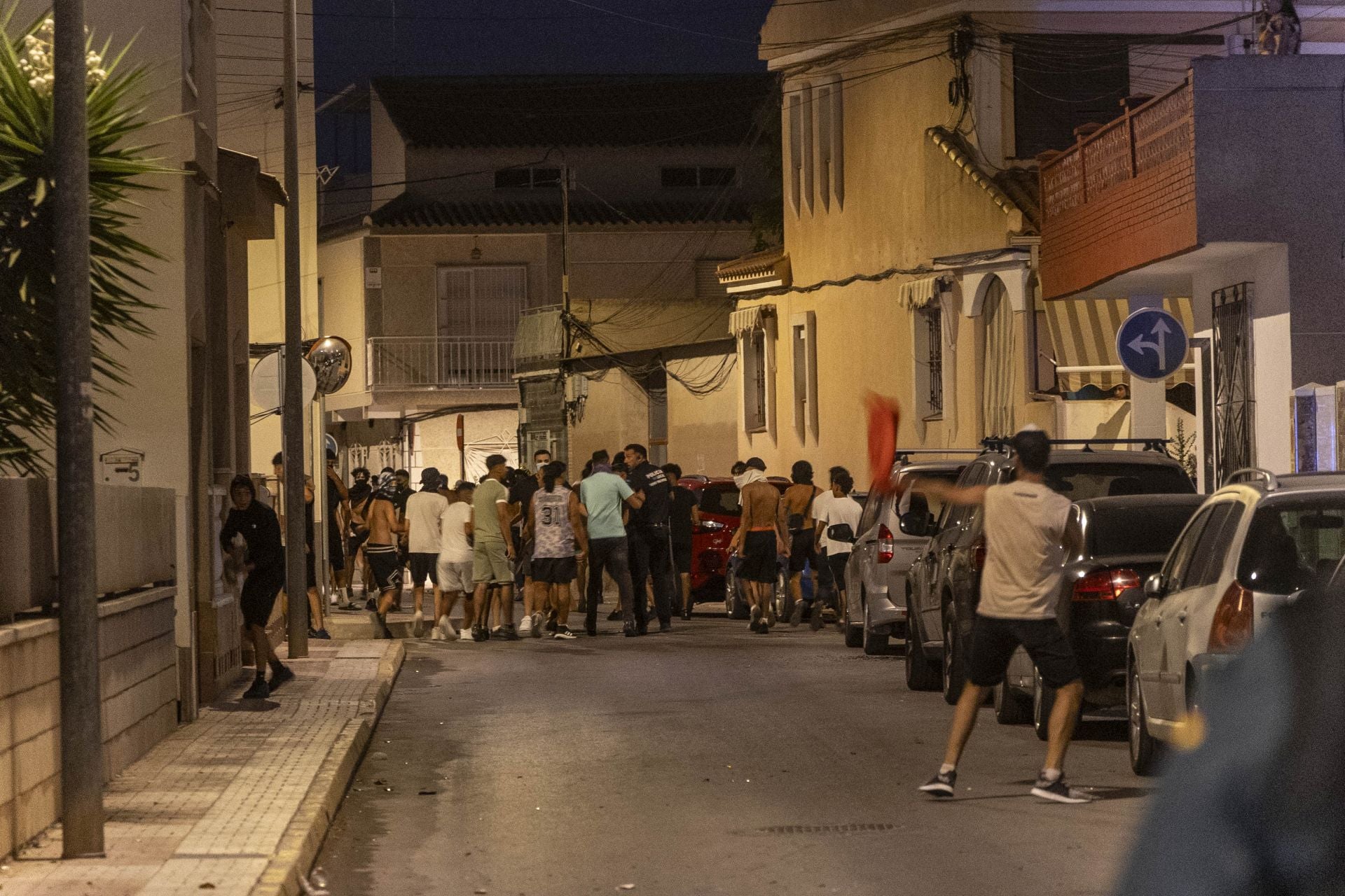 Los disturbios del sábado en Torre Pacheco, en imágenes