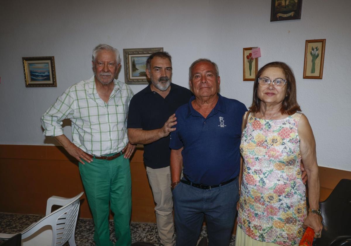 Juan Meseguer, Francisco García Vicente, Antonio Miranda y Dolores García Saura.
