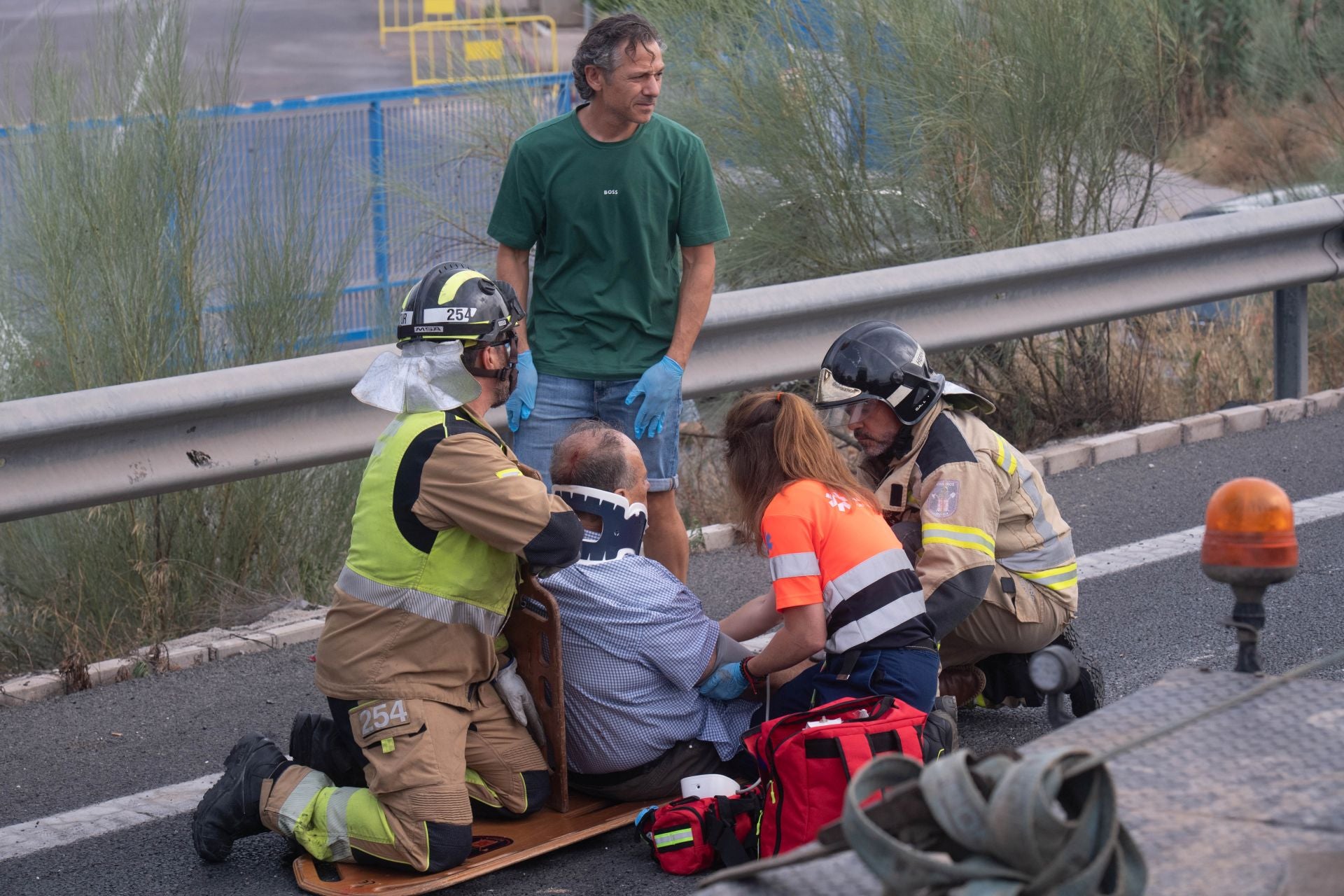 Las imágenes del accidente en la autovía A-30 a la altura de Murcia