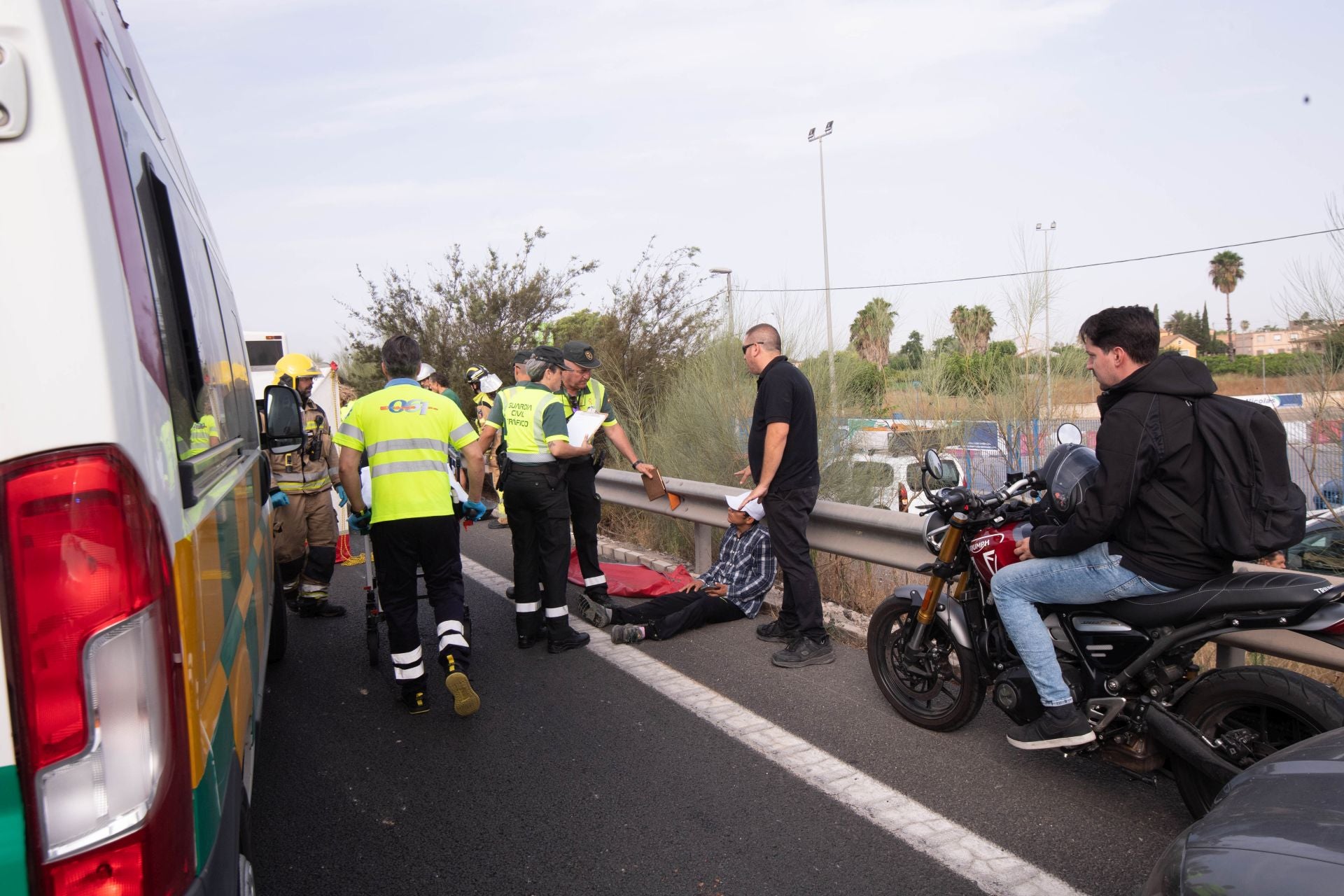 Las imágenes del accidente en la autovía A-30 a la altura de Murcia