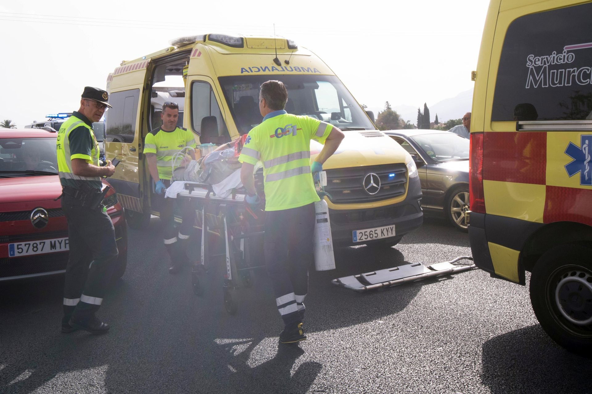 Las imágenes del accidente en la autovía A-30 a la altura de Murcia