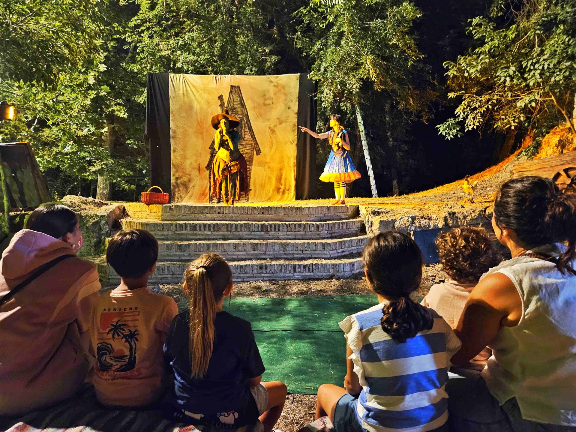 La primera representación anoche en el paraje de las Fuentes del Marqués.