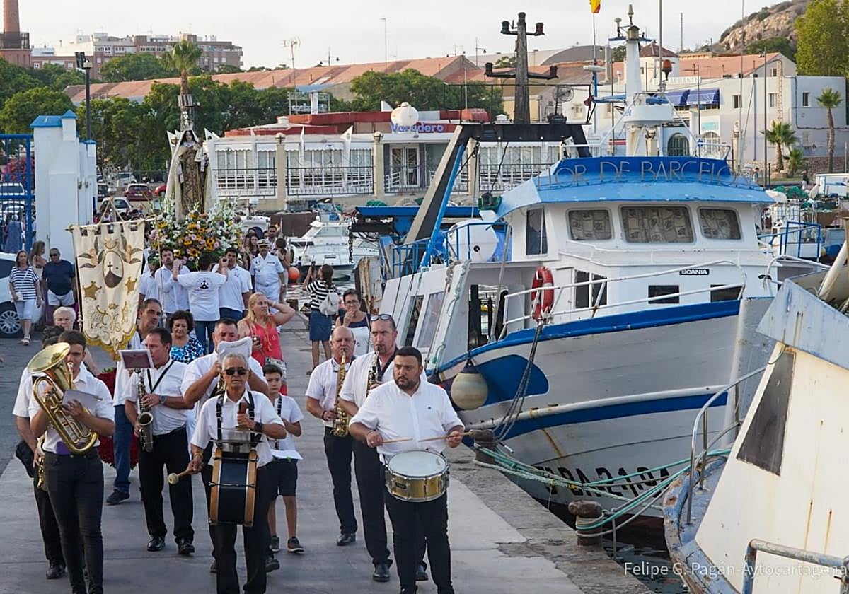 Procesión de la Virgen del Carmen, el año pasado.