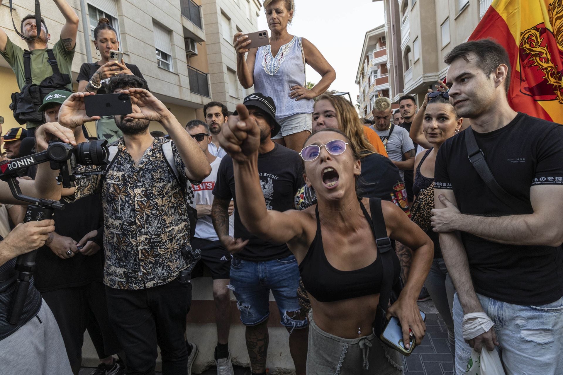 Grupos ultras devuelven la tensión a Torre Pacheco este martes con una protesta a medio gas