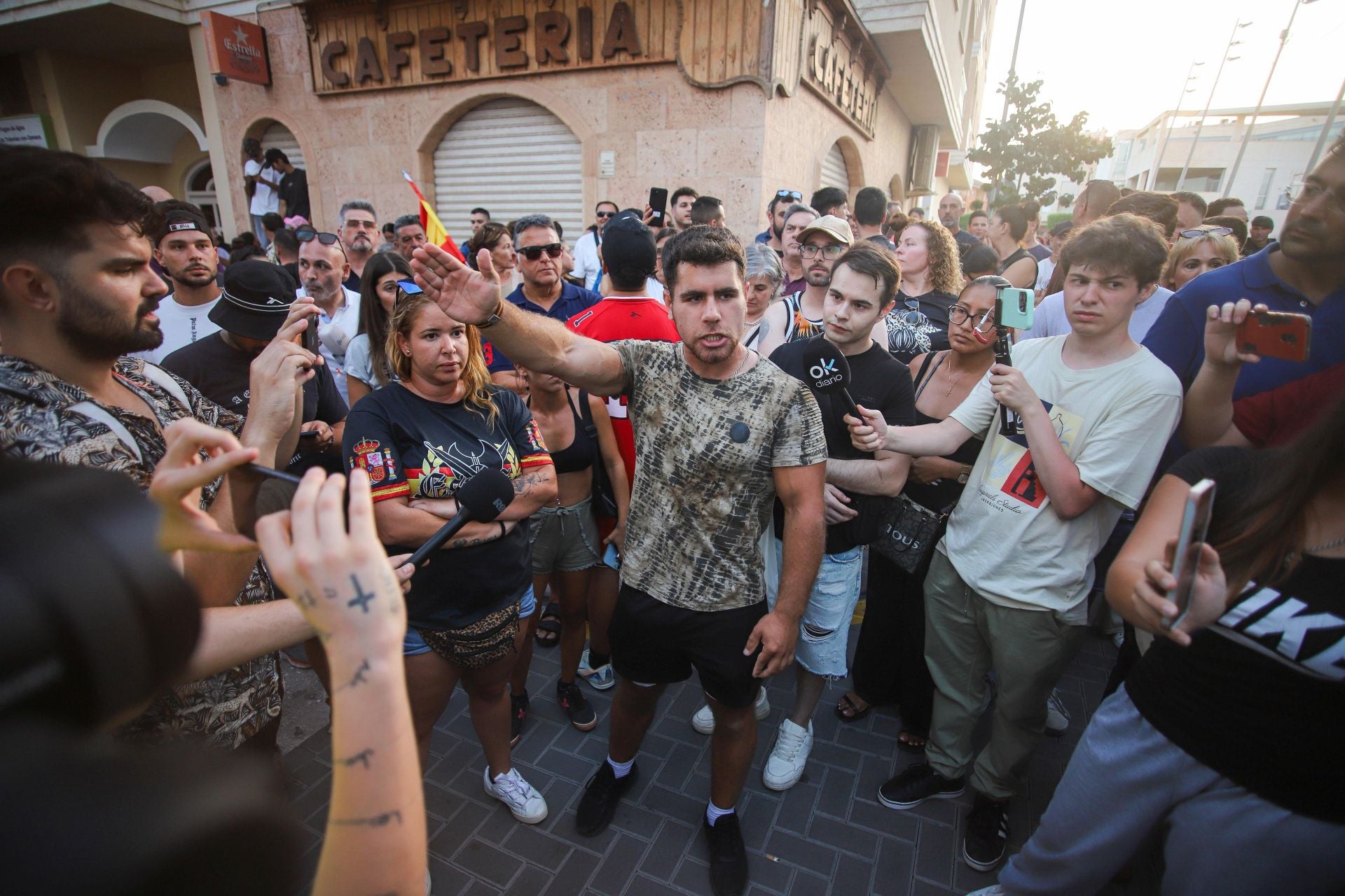 Grupos ultras devuelven la tensión a Torre Pacheco este martes con una protesta a medio gas