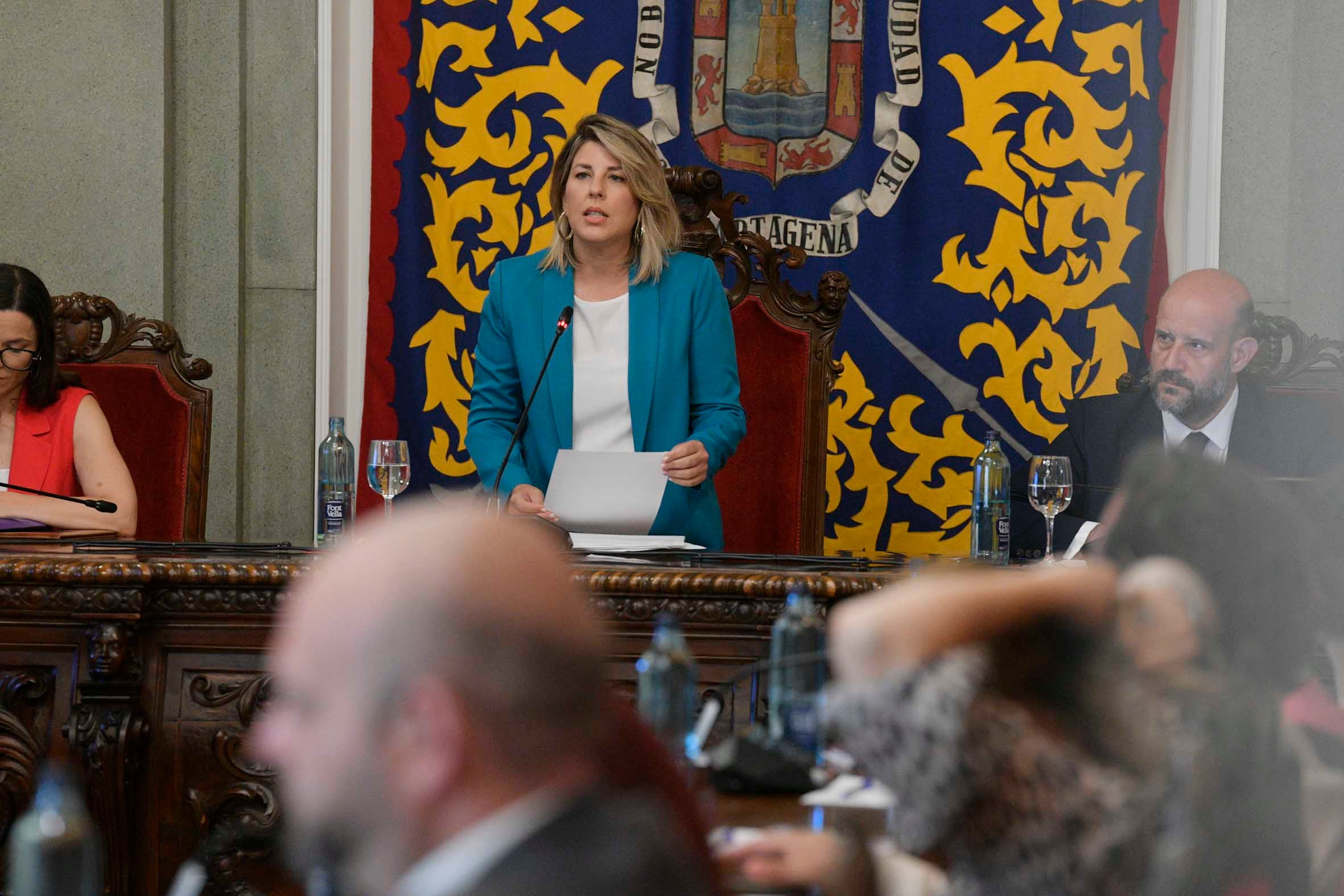 El pleno del Ayuntamiento de Cartagena este jueves, en imágenes