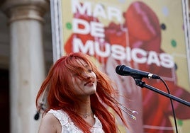 Leenalchi, este viernes, en Cartagena.