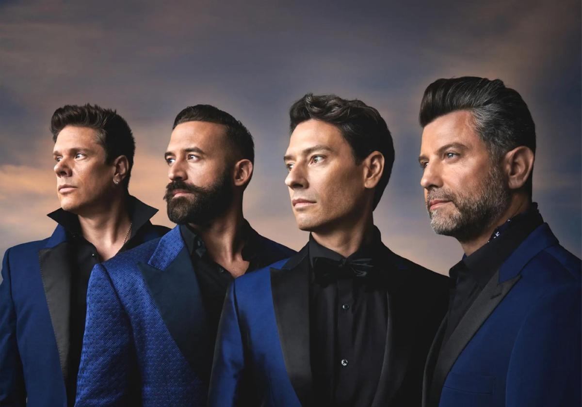 Los actuales miembros de Il Divo: Urs Bühler, Steven LaBrie, David Miller y Sébastien Izambard.