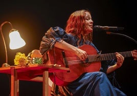 Natalia Lafourcade, durante su concierto en Cartagena.