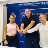 Tamara García, el edil Juan Miguel Bayonas y Peki Navarro.