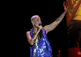 Mariza, este viernes, durante su actuación.