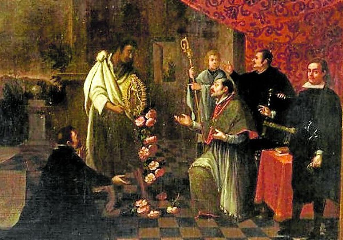 El espléndido tríptico guadalupano que las Agustinas vendieron y hoy luce en el madrileño Museo de América.