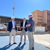 El alcalde de Molina José Ángel Alfonso visitó las obras.