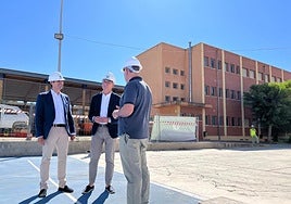 El alcalde de Molina José Ángel Alfonso visitó las obras.