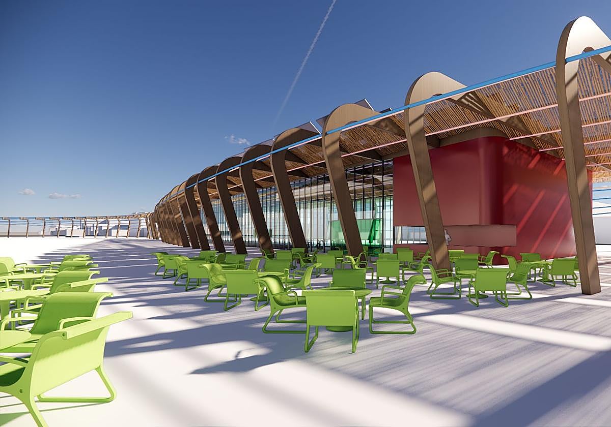 Recreación del proyecto de la nueva estación de autobuses