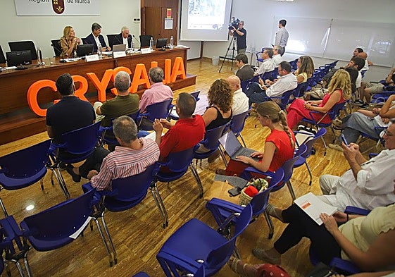 Presentación de la memoria anual de las empresas de inserción social de la Región, este martes, en el CES.