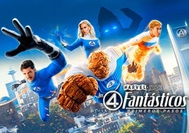 Cartel 'Los cuatro fantásticos: primeros pasos'