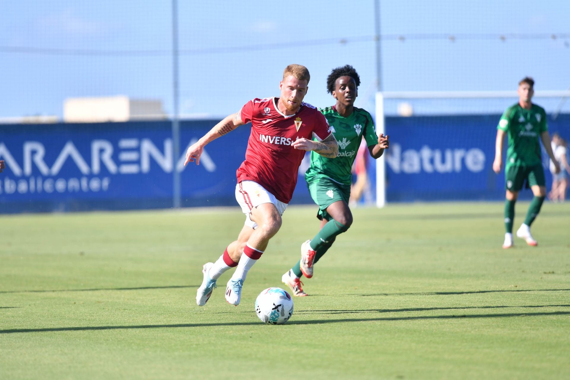 Las imágenes del partido de pretemporada entre el Real Murcia y el Albacete Balompié