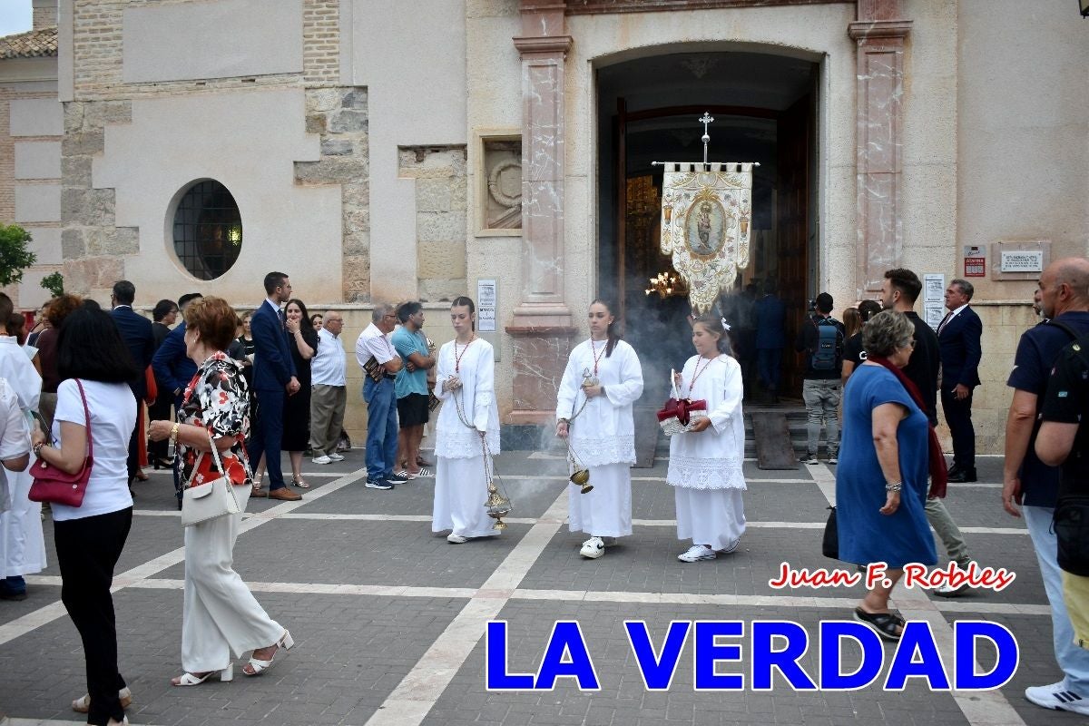 Imágenes del traslado de la Virgen de las Maravillas para abrir el Año Jubilar en Cehegín