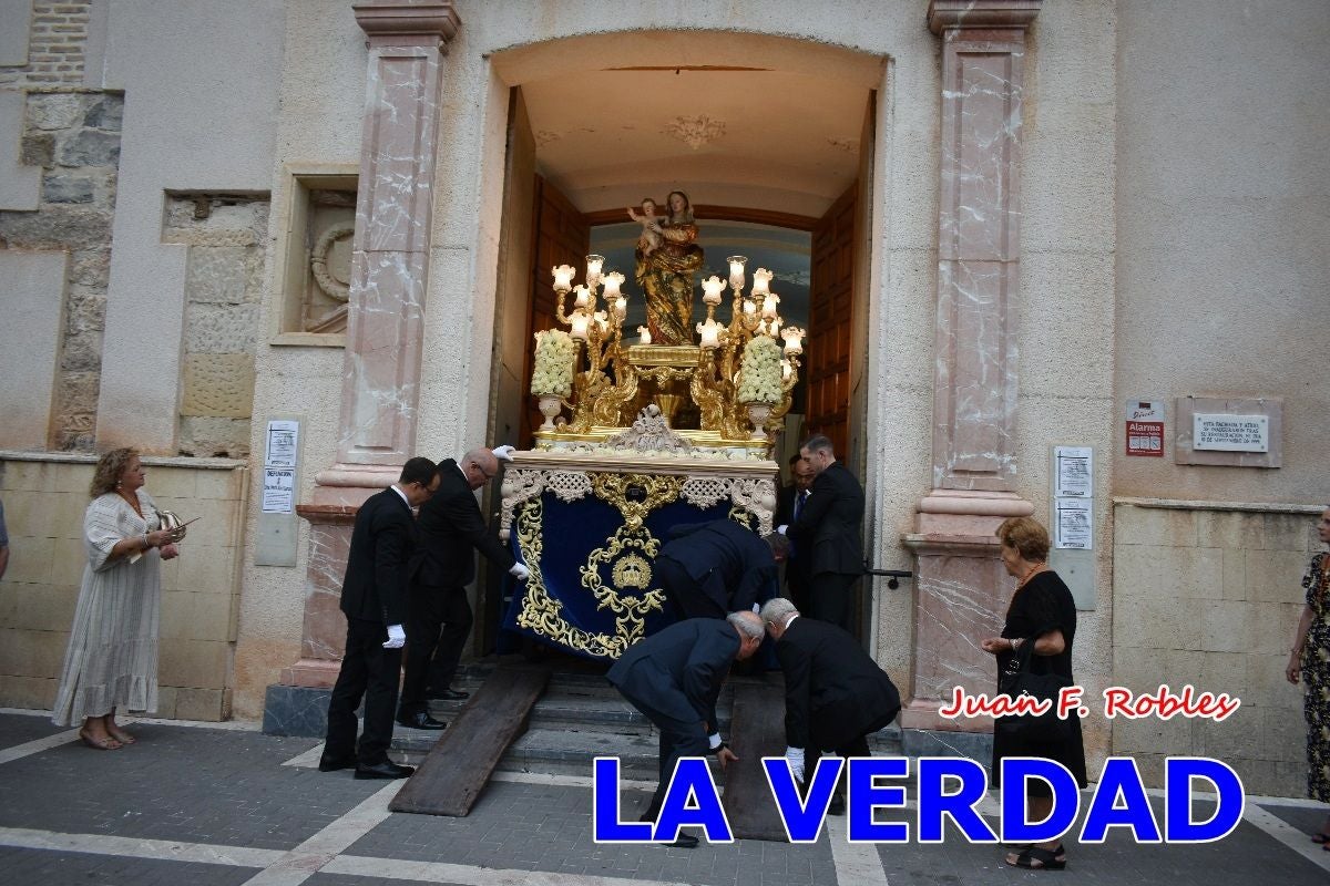 Imágenes del traslado de la Virgen de las Maravillas para abrir el Año Jubilar en Cehegín