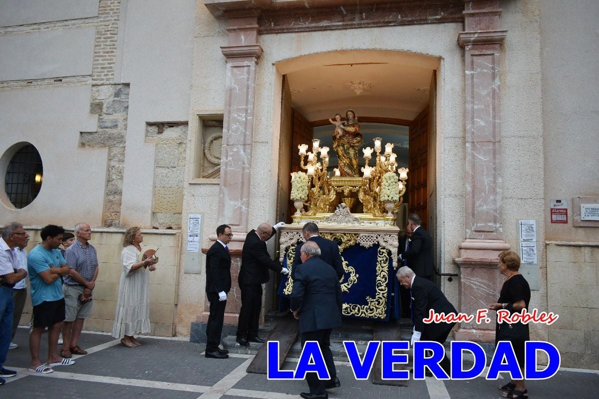 Imágenes del traslado de la Virgen de las Maravillas para abrir el Año Jubilar en Cehegín