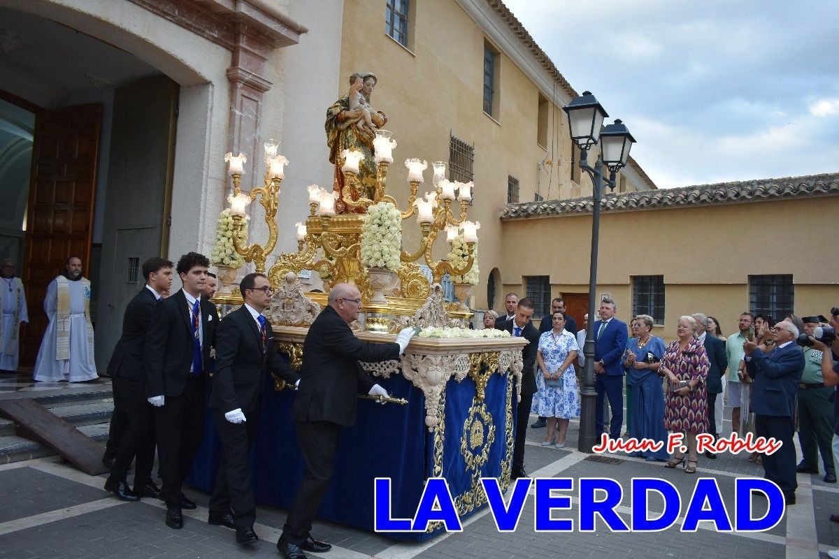 Imágenes del traslado de la Virgen de las Maravillas para abrir el Año Jubilar en Cehegín