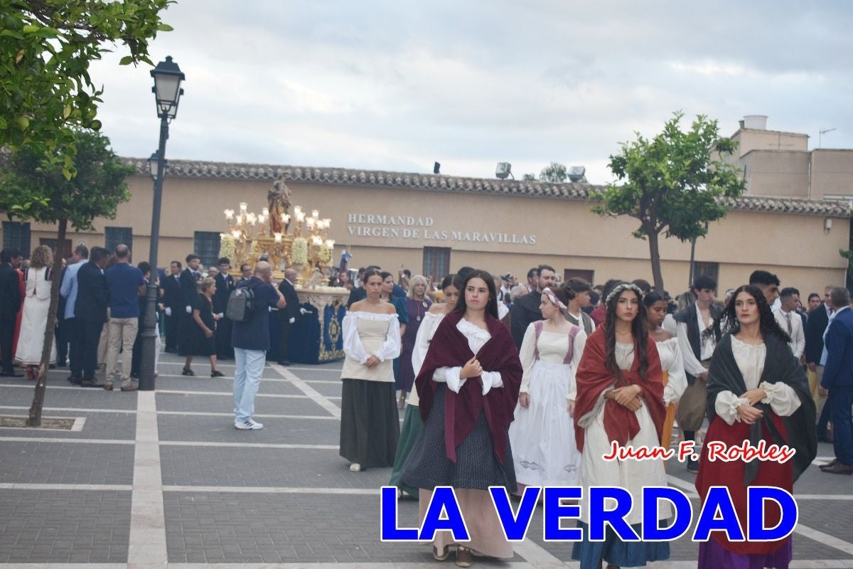 Imágenes del traslado de la Virgen de las Maravillas para abrir el Año Jubilar en Cehegín