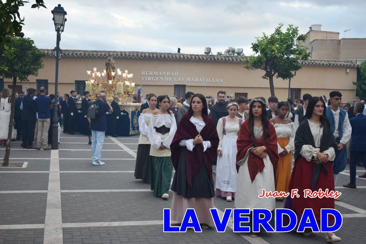 Imágenes del traslado de la Virgen de las Maravillas para abrir el Año Jubilar en Cehegín