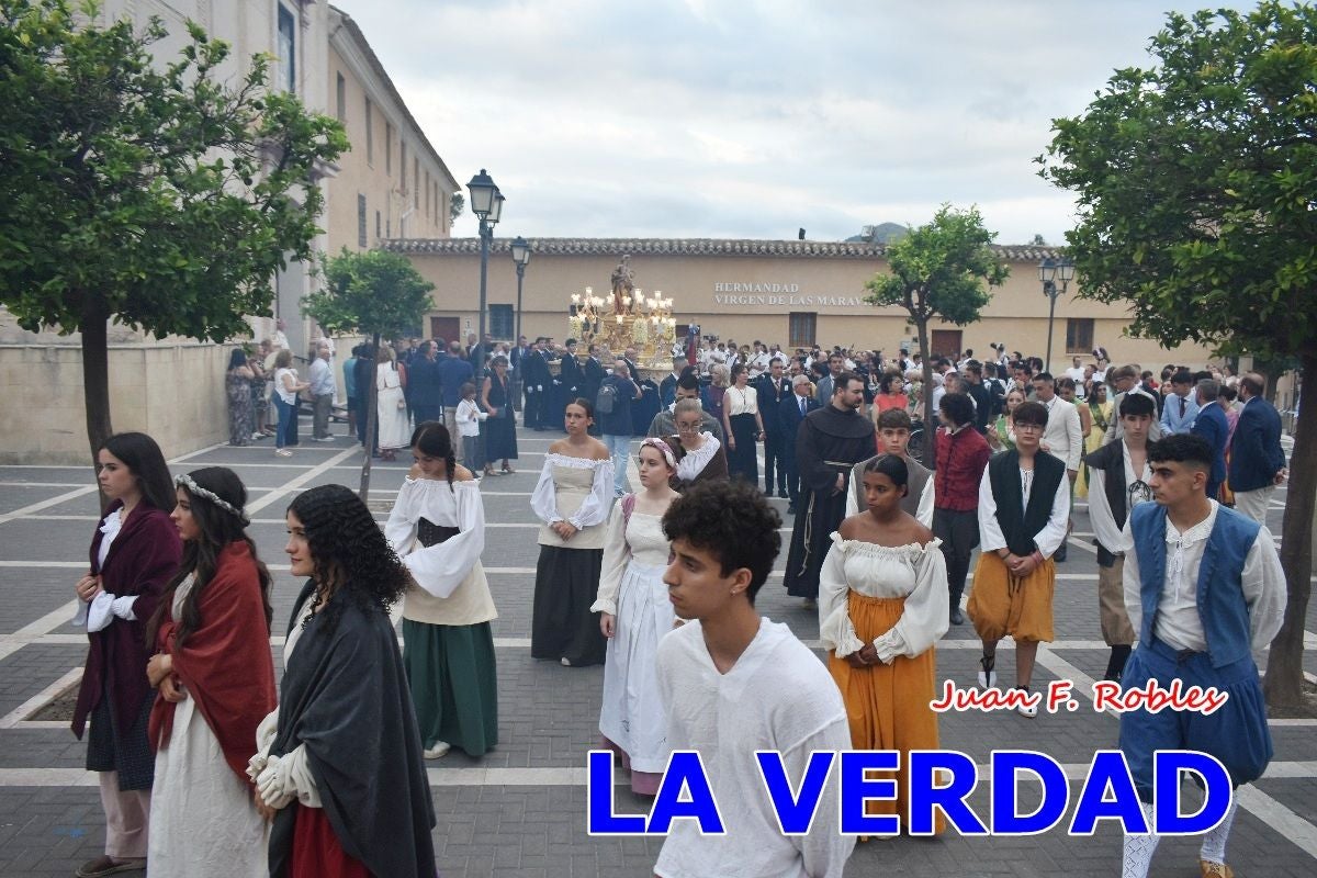 Imágenes del traslado de la Virgen de las Maravillas para abrir el Año Jubilar en Cehegín