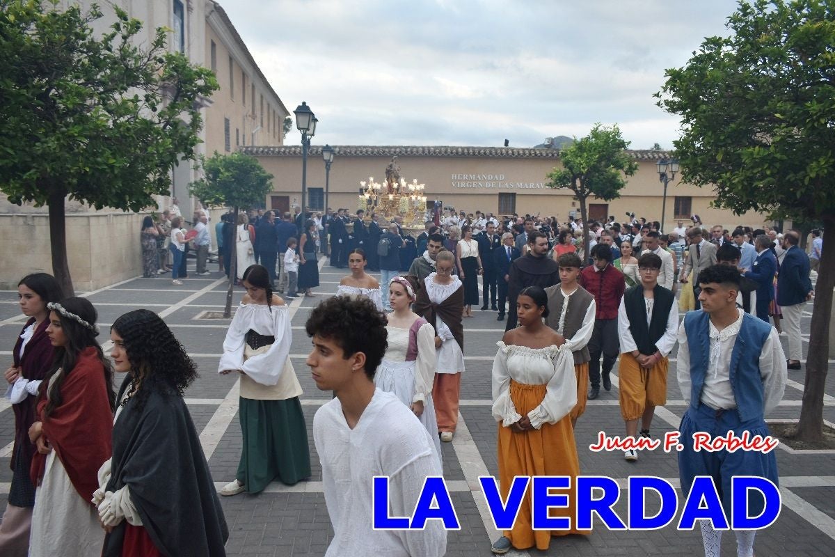 Imágenes del traslado de la Virgen de las Maravillas para abrir el Año Jubilar en Cehegín