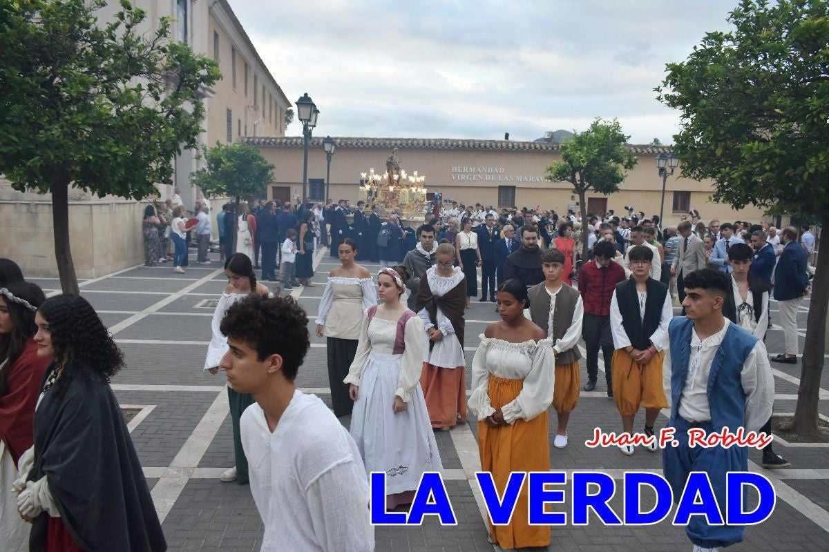 Imágenes del traslado de la Virgen de las Maravillas para abrir el Año Jubilar en Cehegín