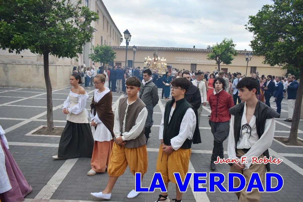 Imágenes del traslado de la Virgen de las Maravillas para abrir el Año Jubilar en Cehegín