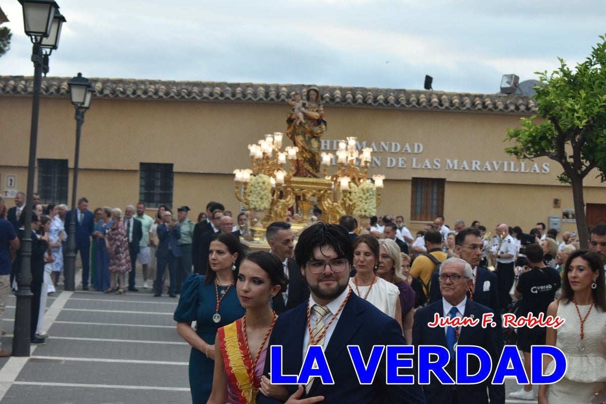 Imágenes del traslado de la Virgen de las Maravillas para abrir el Año Jubilar en Cehegín