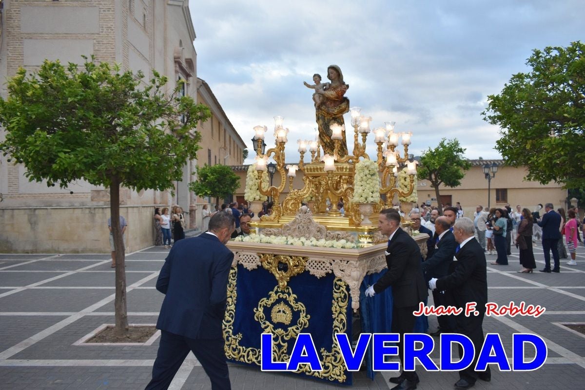 Imágenes del traslado de la Virgen de las Maravillas para abrir el Año Jubilar en Cehegín