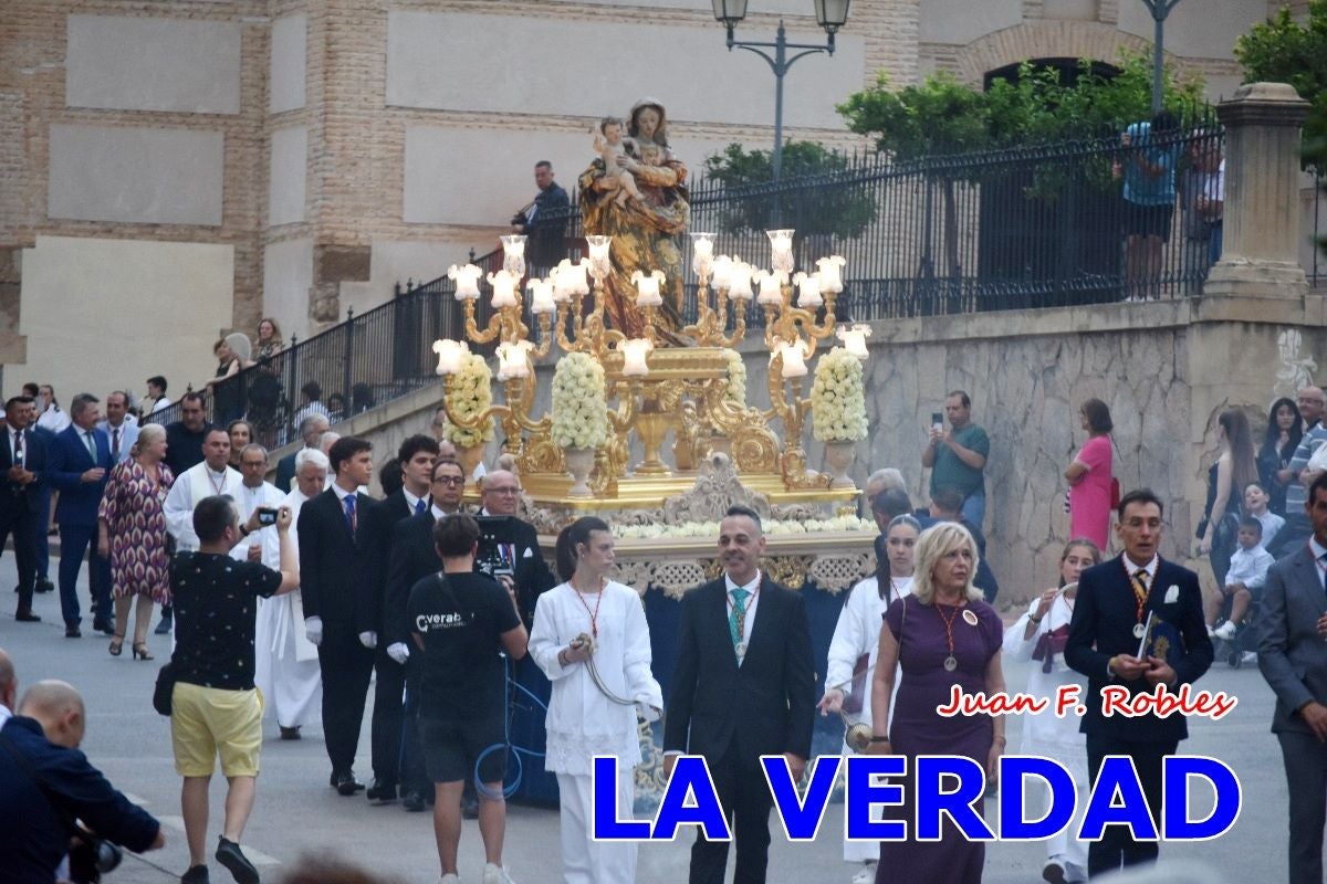 Imágenes del traslado de la Virgen de las Maravillas para abrir el Año Jubilar en Cehegín