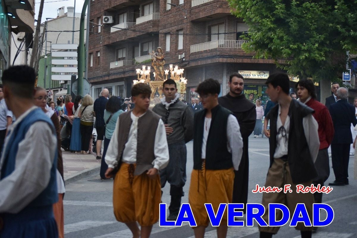 Imágenes del traslado de la Virgen de las Maravillas para abrir el Año Jubilar en Cehegín