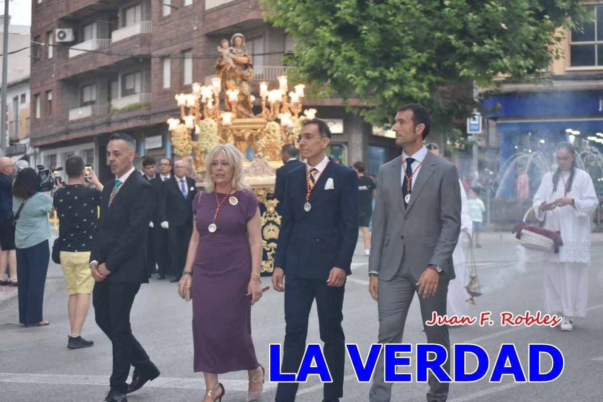 Imágenes del traslado de la Virgen de las Maravillas para abrir el Año Jubilar en Cehegín