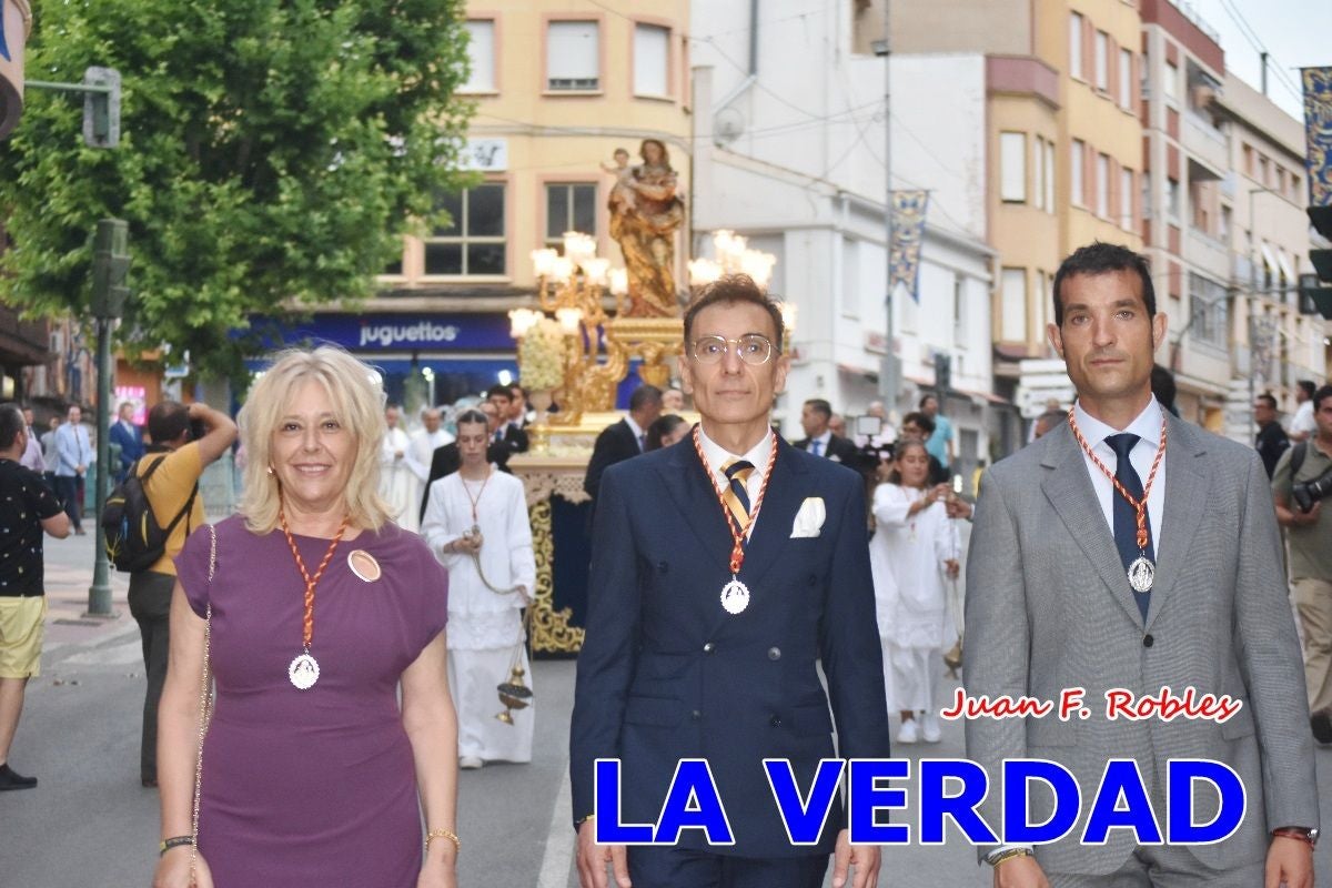 Imágenes del traslado de la Virgen de las Maravillas para abrir el Año Jubilar en Cehegín