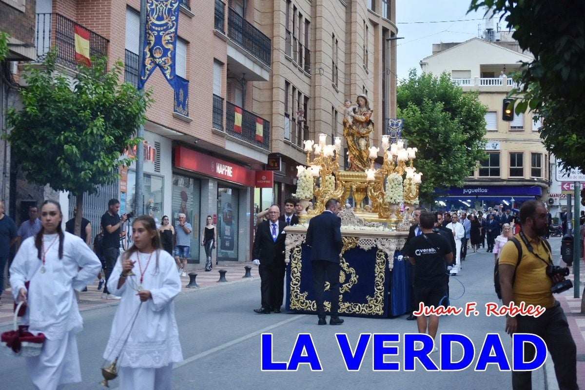 Imágenes del traslado de la Virgen de las Maravillas para abrir el Año Jubilar en Cehegín