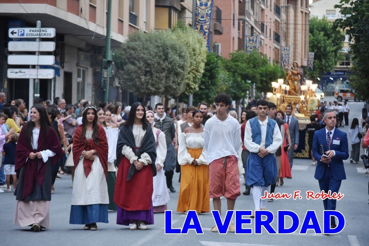 Imágenes del traslado de la Virgen de las Maravillas para abrir el Año Jubilar en Cehegín