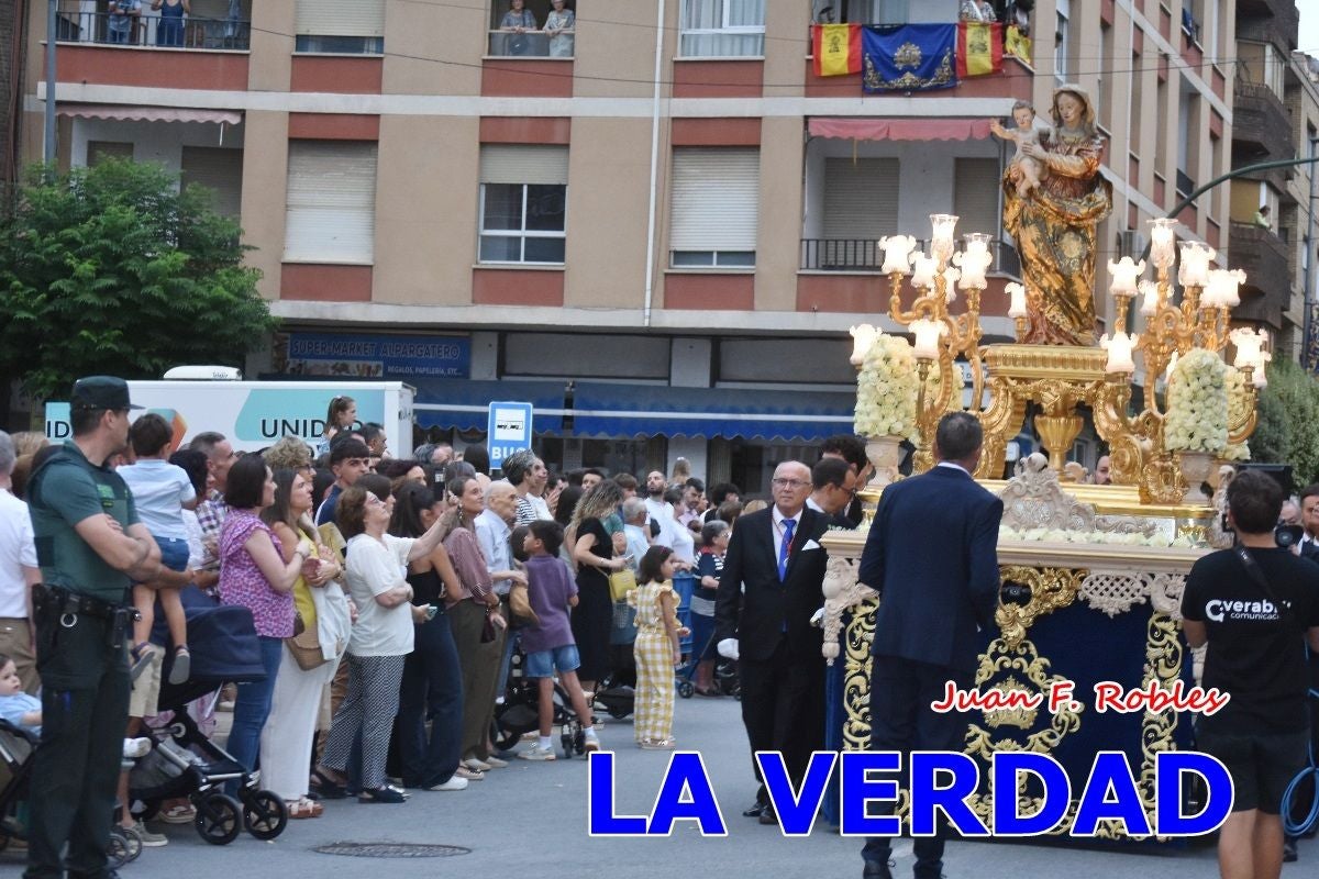 Imágenes del traslado de la Virgen de las Maravillas para abrir el Año Jubilar en Cehegín