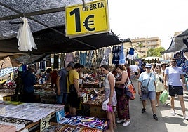 Imagen de archivo del mercadillo del Cabo de Palos.