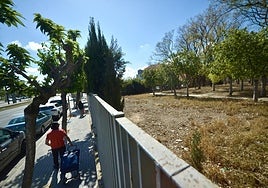 Parcela junto a la piscina municipal de Espinardo ofrecida para el nuevo centro cultural y que rechazan los vecinos.