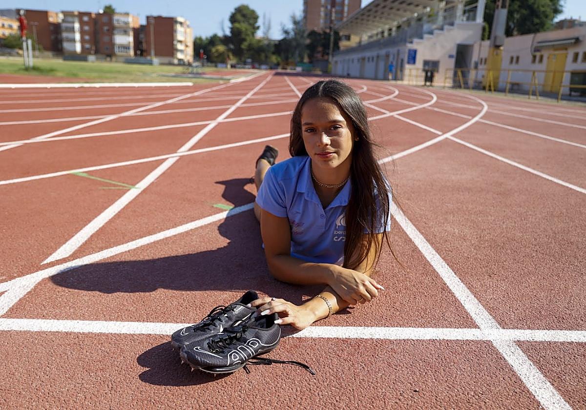 Estrella Santoyo, este mes en la pista de Cartagena.