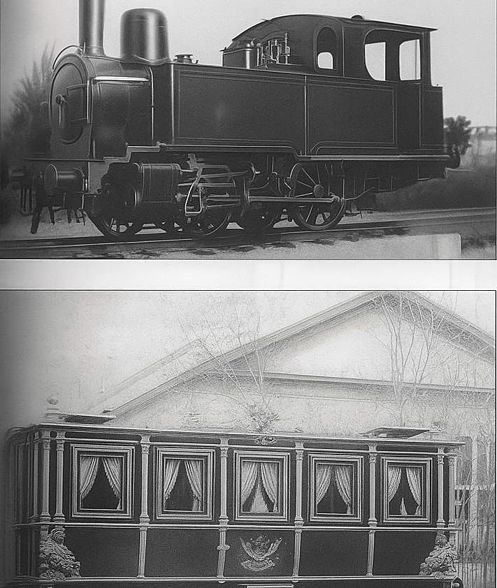 Imagen secundaria 2 - 1. El tren de Cartagena-Chinchilla-Madrid a su paso por el apeadero de Los Molinos. 2. Febrero de 1865. oficio para la circulación pública del tren entre Madrid y Cartagena. 3. En este tren y en este vagón la reina Isabel en octubre de 1862 inauguró esta línea.