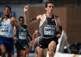 Mariano García celebra un triunfo, en una imagen de archivo.