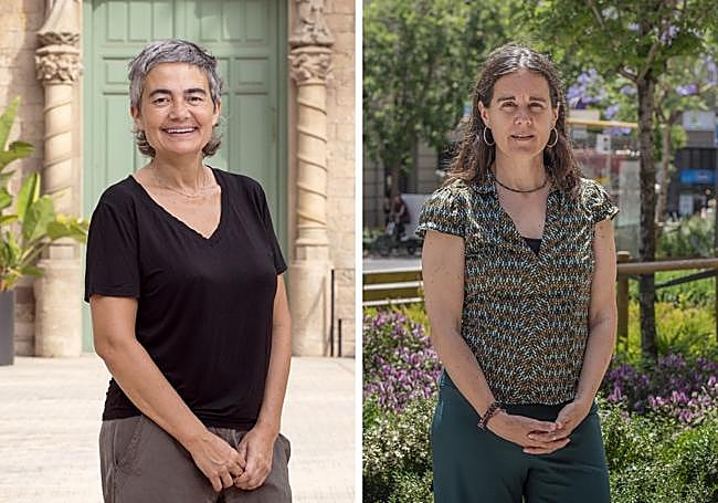 Estela Fernández y Laura Coll.