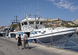 La embarcación de arrastre 'Pepa Alonso' amarrada en el puerto pesquero de Cartagena desde diciembre.