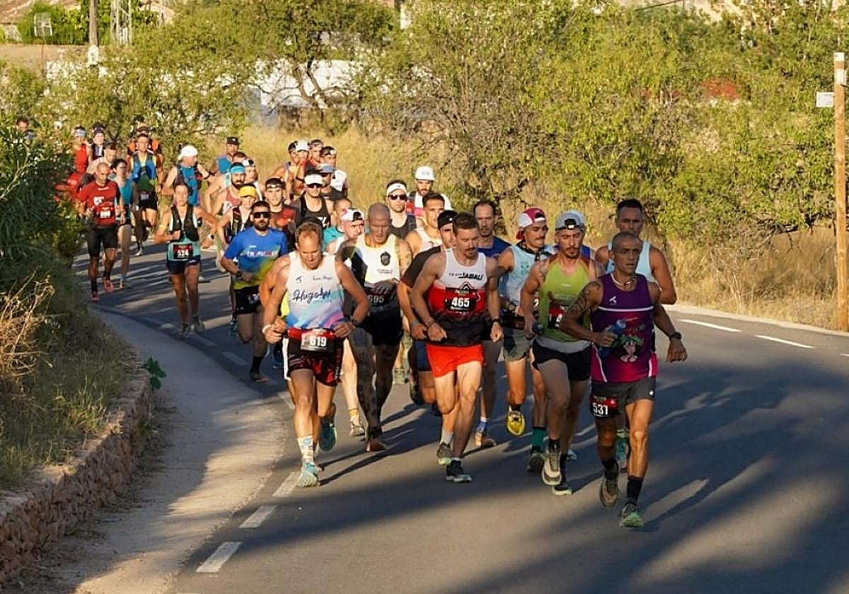 Cabeza de carrera de la Lucero Trail en un momento de la prueba.